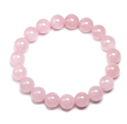 SV Aroma Women's and Men's Rose quartz bracelet 10mm