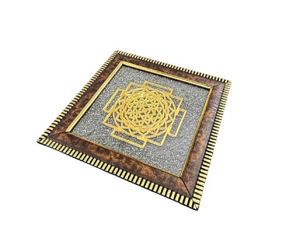 Pyrite Shri Yantra Plate