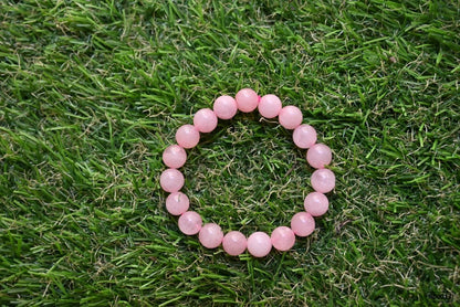 SV Aroma Women's and Men's Rose quartz bracelet 10mm
