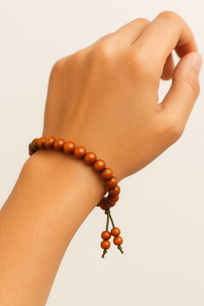 Red sandal wood bracelet 6mm