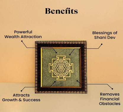 Pyrite Shri Yantra Plate